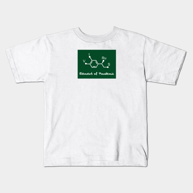 chemical formula of virus Kids T-Shirt by Typography Dose